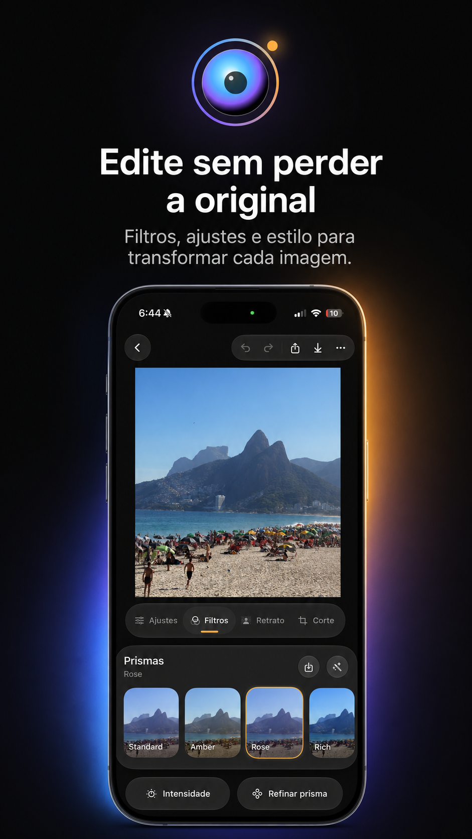 Editor não destrutivo do Iris